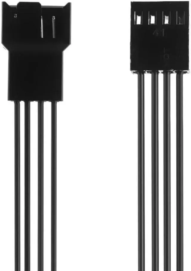 Alt view image 2 of 6 - 25cm Motherboard 4Pin Female to PWM Fan 4Pin Male Power Extension Cable 1-10PCS(8PCS)