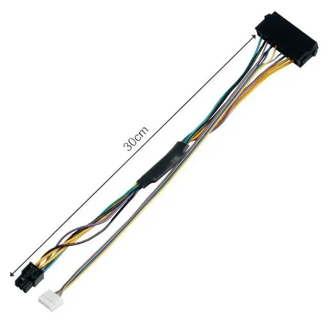 Alt view image 2 of 6 - 30CM Modular Power Supply Cable ATX 24Pin Female to 6Pin Male 6Pin Connector