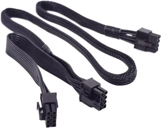 Main image of PCIe 8pin to 2 Ports 6+2Pin Power Supply Cable for 750W 850W 1000W 1200W 1600W 2000W(Sleeve Cable)