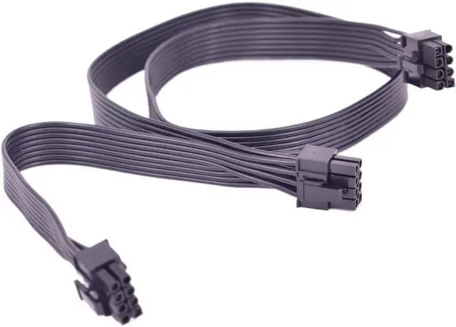 Alt view image 4 of 6 - PCIe 8pin to 2 Ports 6+2Pin Power Supply Cable for 750W 850W 1000W 1200W 1600W 2000W(Sleeve Cable)
