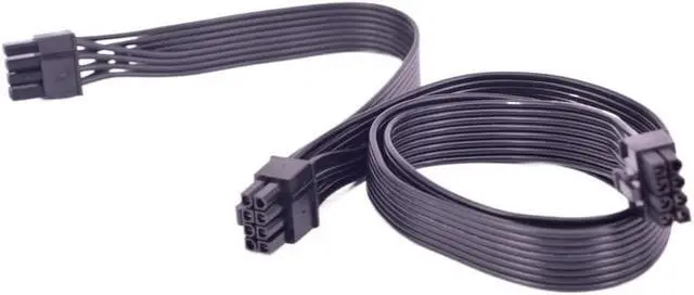 Alt view image 6 of 6 - PCIe 8pin to 2 Ports 6+2Pin Power Supply Cable for 750W 850W 1000W 1200W 1600W 2000W(Sleeve Cable)