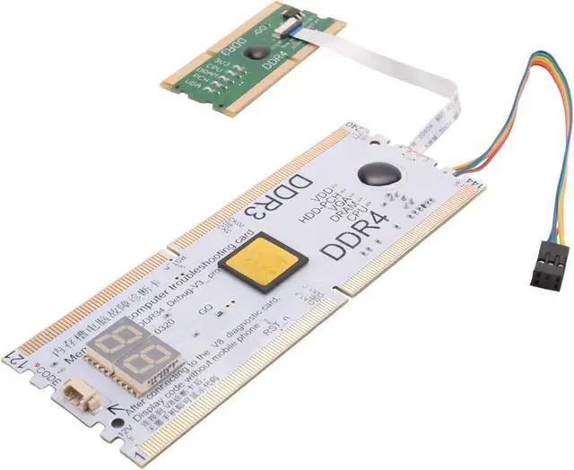 Alt view image 2 of 6 - Desktop Motherboard Memory Slot DDR3/DDR4 Diagnostic Analyzer Test Card for DDR3/4