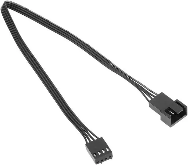Alt view image 3 of 7 - 25cm Motherboard 4Pin Female to PWM Fan Male Power Extension Cable Adapter Splitter Extension Wire Cord Cooling Parts(6pcs)