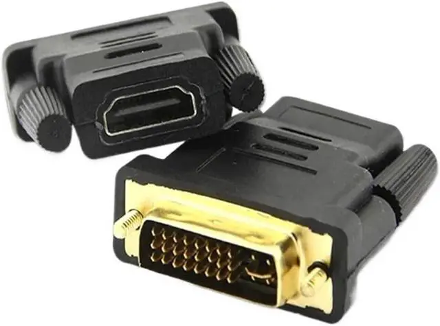 Alt view image 5 of 6 - DVI 24+5 to Adapter Cables Plated Plug Male to Female HDMI-Compatible to DVI Cable Converter 1080P for HDTV Projector M>oni>tor