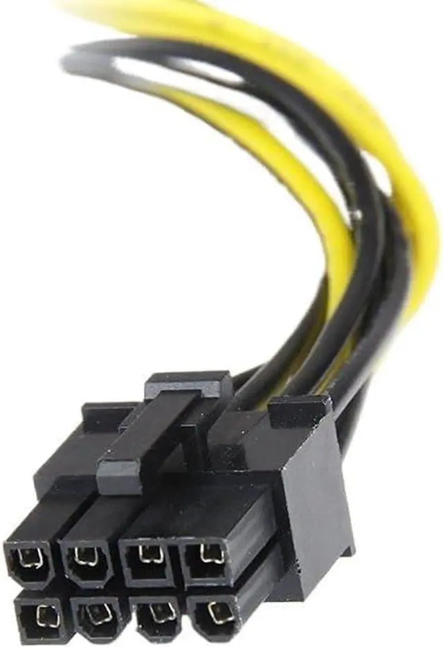 Alt view image 4 of 6 - 2pcs Dual 15Pin SATA Male to PCIe 8Pin Male PCI PCI-E Video Card Splitter Adapter Power Supply Cable