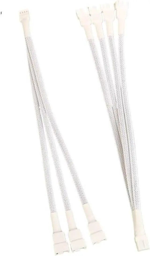 Alt view image 5 of 7 - 4 Pin 1 to 1/2/3/4 Motherboard CPU Fan Computer Case Fan Extension Adapter Cable PWM Female to 4 Pin Splitter Cable(D)