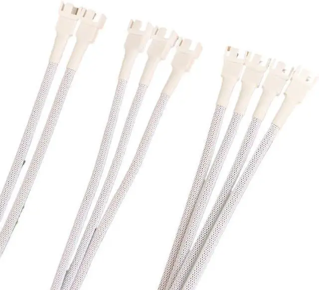 Alt view image 6 of 7 - 4 Pin 1 to 1/2/3/4 Motherboard CPU Fan Computer Case Fan Extension Adapter Cable PWM Female to 4 Pin Splitter Cable(D)