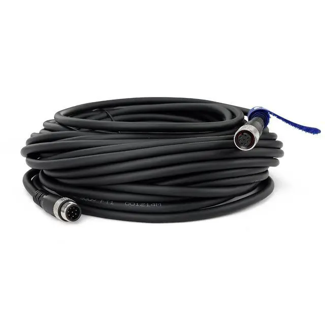 Alt view image 3 of 4 - Industrial M12 8 Pin Male to Female Aviation Sensor Connector Waterproof M12 A Code Shielded Signal Cable (15M/49.2ft)
