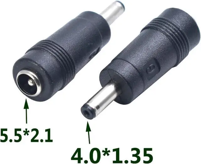Alt view image 6 of 6 - 1pcs 5.5 x 2.1mm Female to 4.0 x 1.35mm Male DC Power Connector Adapter Converter 5.5 * 2.1 to 4.0 * 1.35mm