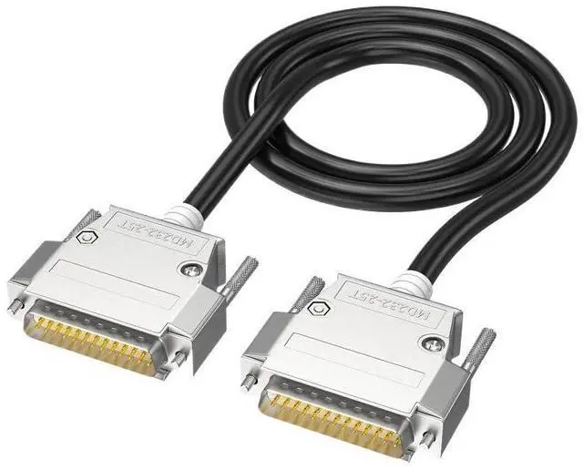 Main image of Industrial-Grade DB25 Extension Cable Male to Male to Female 25 Pin Line Parallel Port Cable Pure Copper Serial Data Cord(2m,Male to Male)