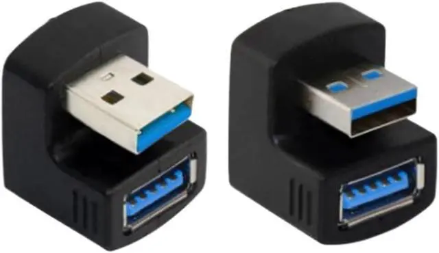 Alt view image 3 of 5 - USB 3.0 U-Shaped Adapter 90 ° Male Female Adapter Inclined Up and Down Expansion Plug 10 Gbps(3.0 UP)