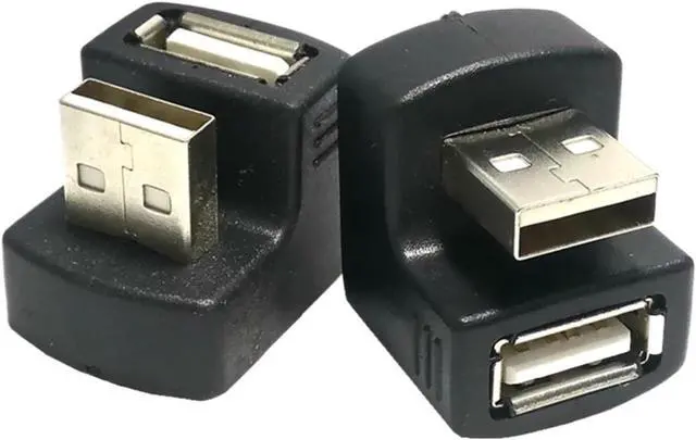 Alt view image 5 of 5 - USB 3.0 U-Shaped Adapter 90 ° Male Female Adapter Inclined Up and Down Expansion Plug 10 Gbps(3.0 UP)
