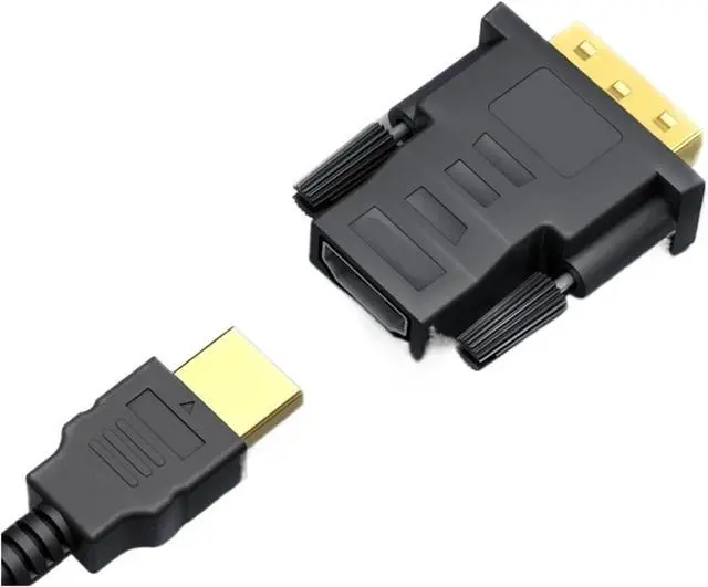 Alt view image 2 of 3 - 1080P DVI to HDMI-Compatible Cable Adapter DVI Male to Female Bi-Directional Connector Converter for P>S#3 Projector TV Box