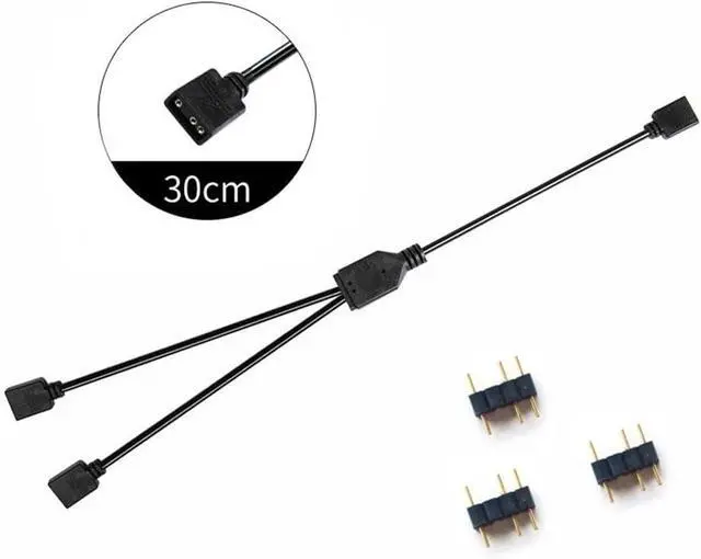 Alt view image 4 of 4 - ARGB Splitter Cable 5V 3Pin and 12V 4Pin RGB Extension Cable(5V 3Pin)