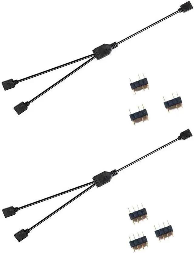 Alt view image 2 of 4 - ARGB Splitter Cable 5V 3Pin and 12V 4Pin RGB Extension Cable(5V 3Pin)