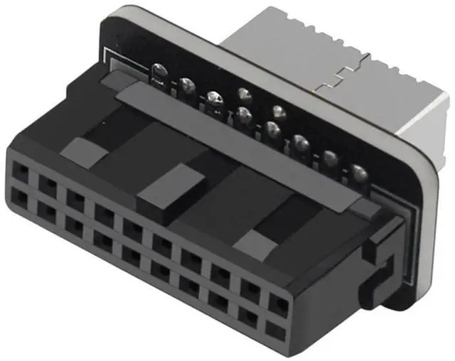 Main image of USB 3.0 Internal Header to USB Type C Front Type E Adapter 19P/20P Converter