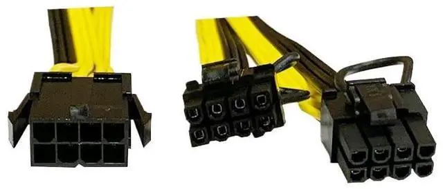 Alt view image 2 of 6 - CPU 8-pin to 8P-pin Power Converter Cable, Suitable for Graphics GPU Graphics Card PCIE PCI-E Distributor