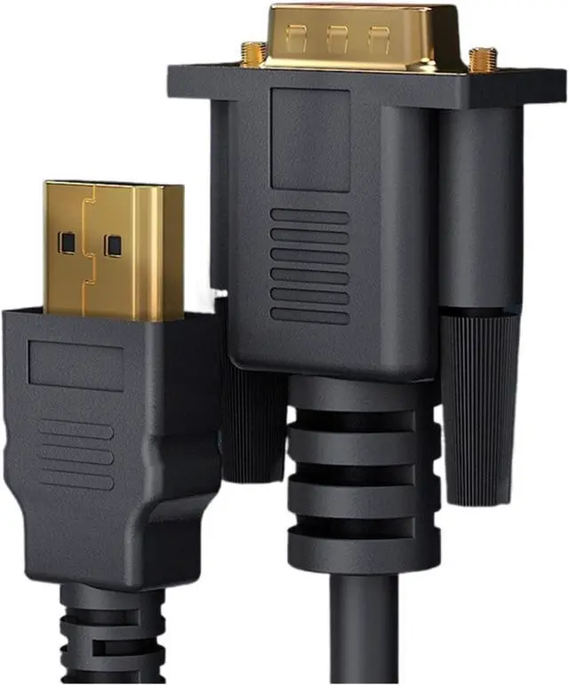 Alt view image 5 of 5 - HDTV Male to Male 1080P 60Hz HD Compatible Cable to Adapter Digital to Analog for Computer