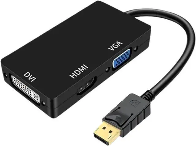 Alt view image 3 of 4 - Displayport DP to DVI HDTV 3IN1 Adapter Converter Cable for Projector TV Computer PC