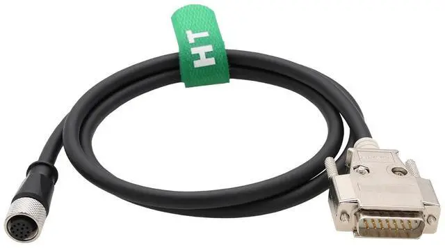 Main image of Cognex Data Cable M12 A-Coded 12 Pin Female to DB15 RS-232 in-Sight 7000 8000 Sensor 1m