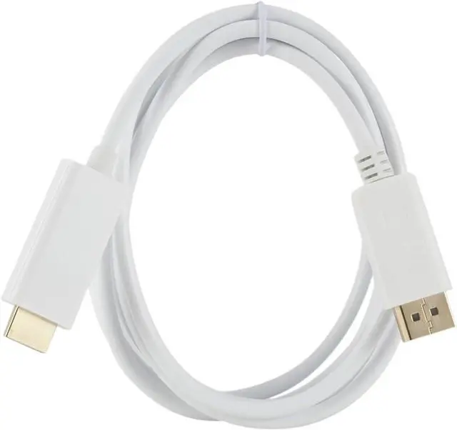 Main image of DisplayPort to HDMI-Compatible Cable 1.8M 1080P Display Port DP to HDMI-Compatible Cable for Connecting to Projectors(White)