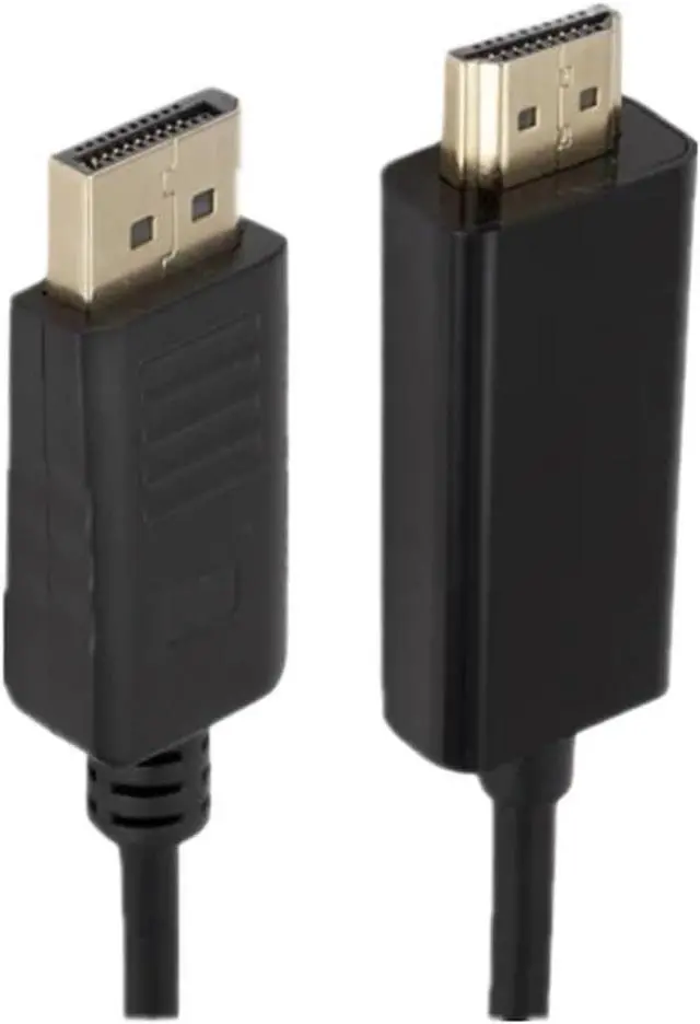 Alt view image 4 of 7 - DisplayPort to HDMI-Compatible Cable 1.8M 1080P Display Port DP to HDMI-Compatible Cable for Connecting to Projectors(White)