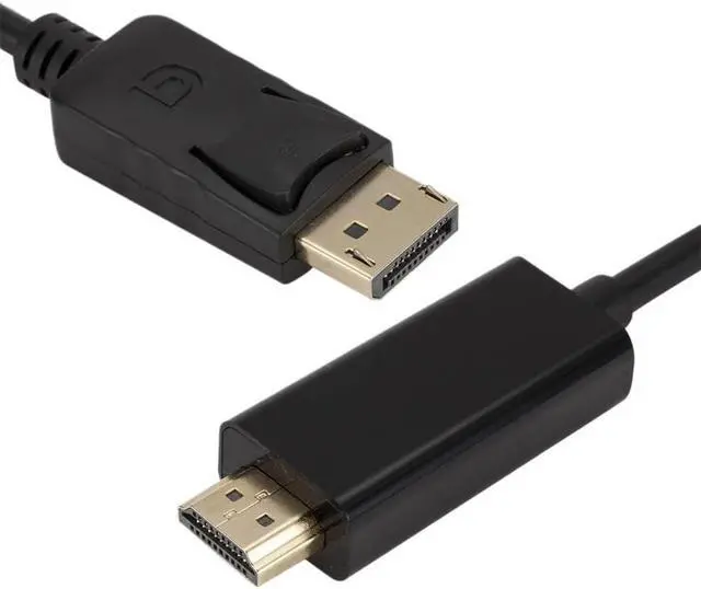 Alt view image 7 of 7 - DisplayPort to HDMI-Compatible Cable 1.8M 1080P Display Port DP to HDMI-Compatible Cable for Connecting to Projectors(White)