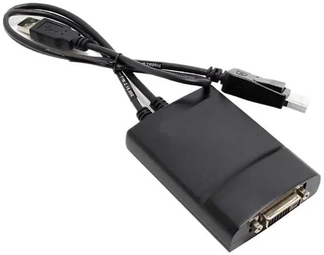 Alt view image 2 of 5 - Active DisplayPort to DVI Cable Adapter 2560x1600 60Hz DP to DVI-D Video Converter with USB Power DP to DVI