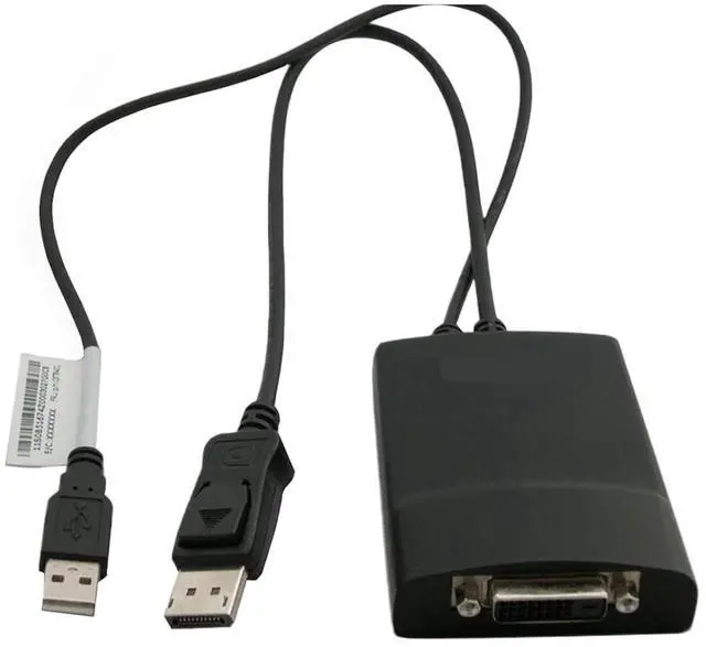 Alt view image 3 of 5 - Active DisplayPort to DVI Cable Adapter 2560x1600 60Hz DP to DVI-D Video Converter with USB Power DP to DVI
