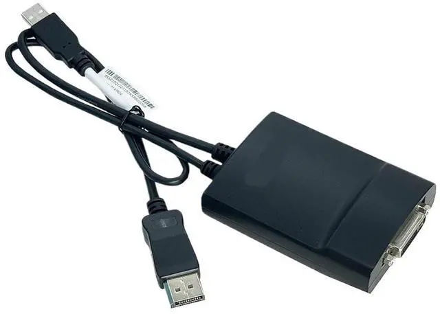 Alt view image 5 of 5 - Active DisplayPort to DVI Cable Adapter 2560x1600 60Hz DP to DVI-D Video Converter with USB Power DP to DVI