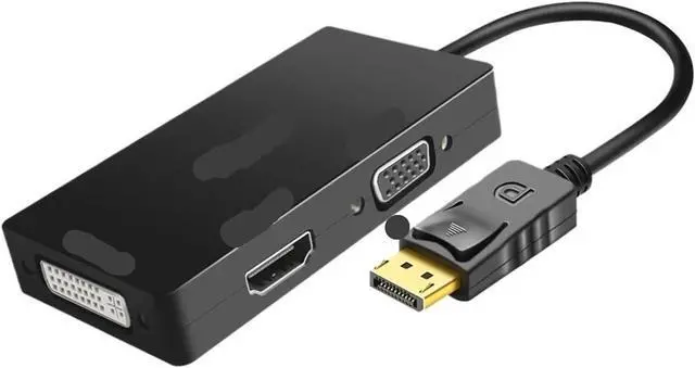 Alt view image 2 of 3 - DUPILINK Displayport DP to HDMI-Compatible DVI Adapter 1080P Display Port Cable Converter for PC Projector(DP to DVI)