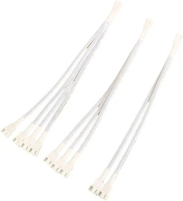 Alt view image 3 of 7 - 4 Pin 1 to 1/2/3/4 Motherboard CPU Fan Computer Case Fan Extension Adapter Cable PWM Female to 4 Pin Splitter Cable(D)