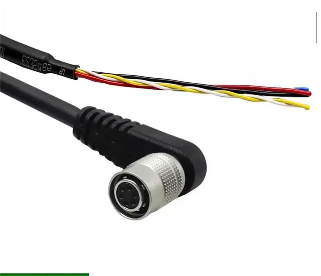 Main image of Industrial Camera Power Supply Compatible with HR10A-7P-6S High Flexibility IO Cable Hikon 6P Core(1m,Degree Cable)
