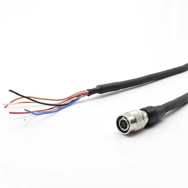 Alt view image 3 of 3 - Industrial Camera Power Supply Compatible with HR10A-7P-6S High Flexibility IO Cable Hikon 6P Core(1m,Degree Cable)