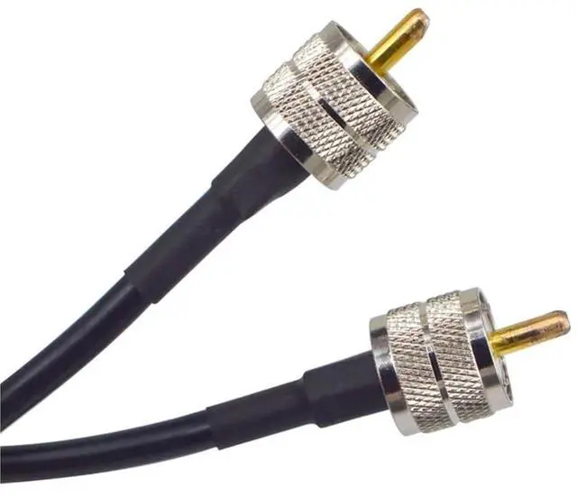 Alt view image 3 of 5 - RG8X Coax Coaxial Antenna 15M 10M Cable UHF Male to UHF Male Connectors 50 OHM Jumpers Amateur CB Radio Antenna Cable Wire(45M)