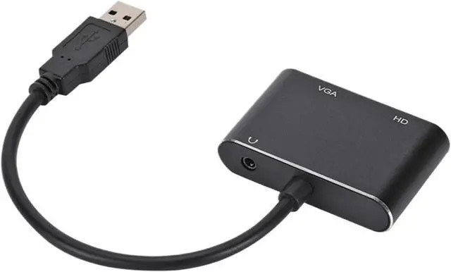 Alt view image 4 of 5 - 3in1 USB 3.0 to HDMI-Compatible Converter Output to HD 1080P Adapter Cable for Projector M>oni>tor