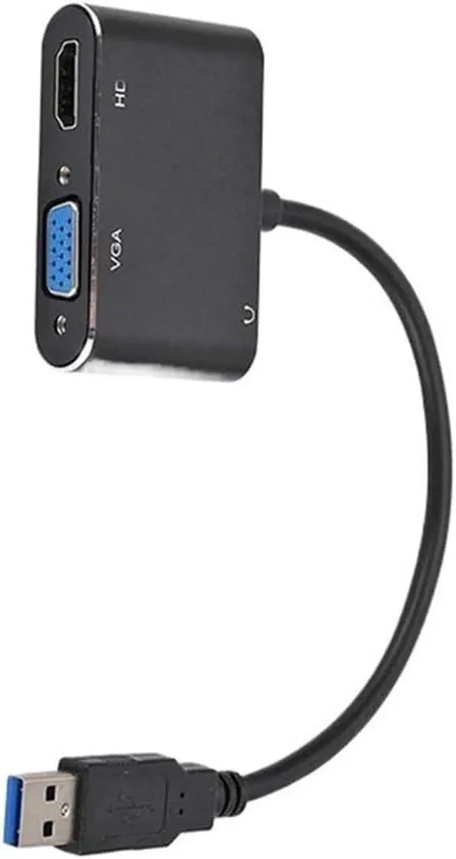 Alt view image 5 of 5 - 3in1 USB 3.0 to HDMI-Compatible Converter Output to HD 1080P Adapter Cable for Projector M>oni>tor