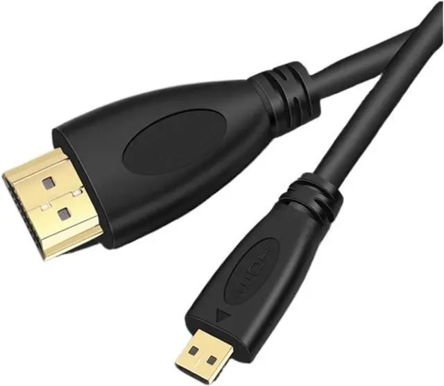 Alt view image 2 of 3 - 1m/2m/3m/5M/10M V1.4 M/M HDMI-Compatible to m;ic/ro HDMI Video Cable 1080p 1440p for HDTV P>S#3 3D HD TV Camera Projector(2m)