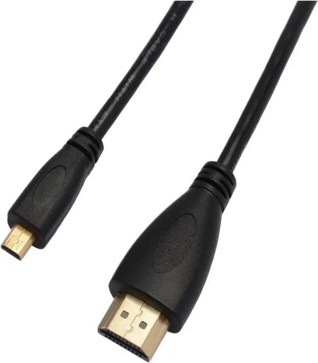 Alt view image 3 of 3 - 1m/2m/3m/5M/10M V1.4 M/M HDMI-Compatible to m;ic/ro HDMI Video Cable 1080p 1440p for HDTV P>S#3 3D HD TV Camera Projector(2m)