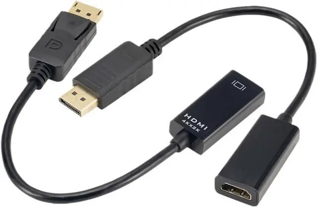 Alt view image 2 of 7 - GRWIBEOU 4K DisplayPort to HDMI-Compatible Adapter Converter Display Port Male DP to Female HD TV Cable Adapt Video for PC