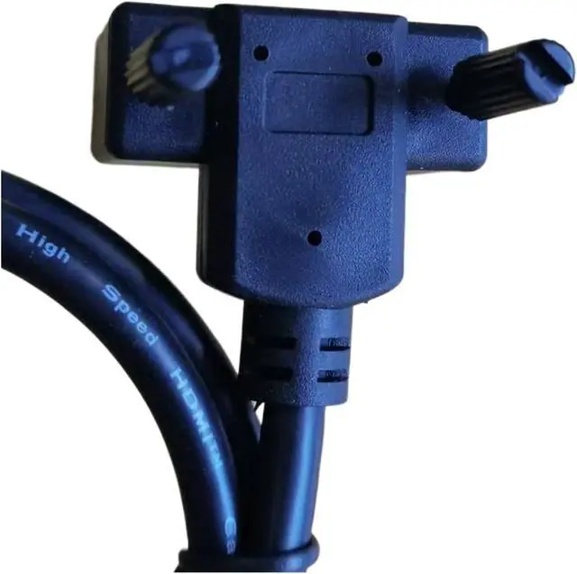 Alt view image 2 of 6 - Angled HDMI to DVI Cable Converter Short HDMI Male to DVI Male M>oni>tor Cable for PC Projector Cable HDMI to DVI(0.75m)