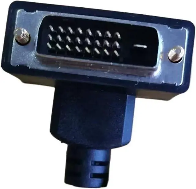 Alt view image 5 of 6 - Angled HDMI to DVI Cable Converter Short HDMI Male to DVI Male M>oni>tor Cable for PC Projector Cable HDMI to DVI(0.75m)