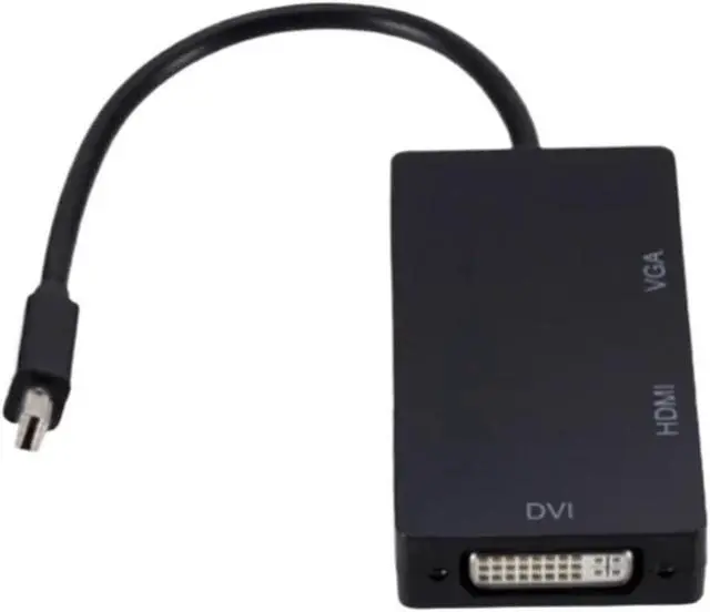 Alt view image 3 of 5 - 3 in 1 DP to HDMI DVI Converter 1080P DP Cable Adapter for Pro Air DisplayPort Projector