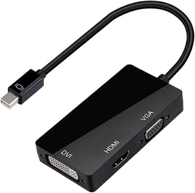 Alt view image 2 of 5 - 3 in 1 DP to HDMI DVI Converter 1080P DP Cable Adapter for Pro Air DisplayPort Projector