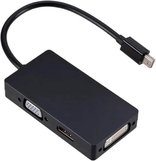 Alt view image 5 of 5 - 3 in 1 DP to HDMI DVI Converter 1080P DP Cable Adapter for Pro Air DisplayPort Projector