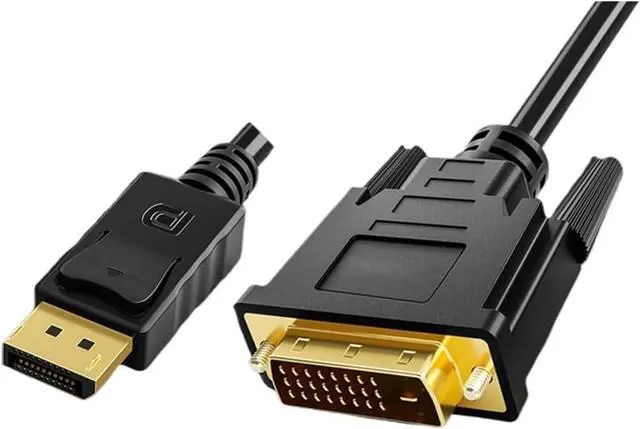 Alt view image 2 of 5 - 1080P DisplayPort DP to DVI 24+1 Cable Adapter DP to DVI Conversion Cable for de*/ll M>oni>tor Projector DisplayPort Cable 1.8m(1.5m)