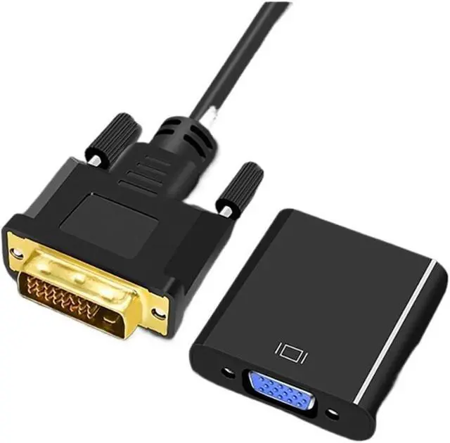 Alt view image 2 of 6 - Full HD 1080P DVI D to DVI Adapter Video Cable Converter 24+1 25 pin to 15 pin Cable Converter for PC Computer M>oni>tor