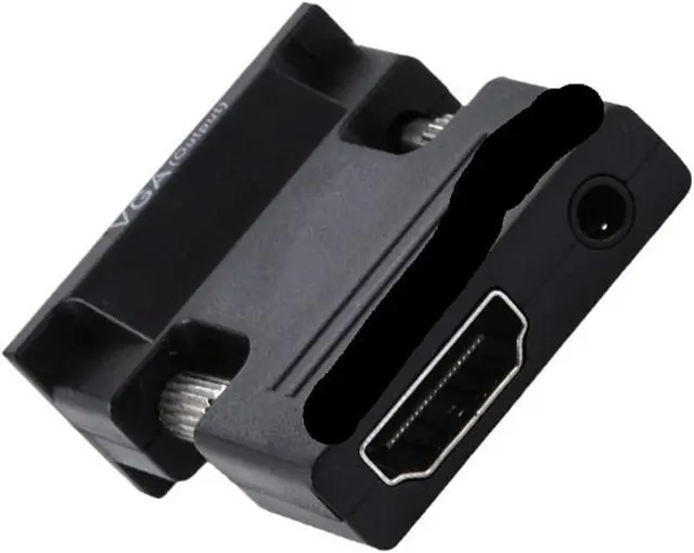 Alt view image 4 of 5 - HD 1080P PC Computer HDMI-Compatible to Video Converter 3.5mm Ja-ck Female to Male Adapter for TV Box M>oni>tor