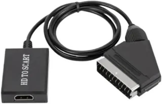 Alt view image 3 of 6 - HD 1080P HDMI-Compatible to SCART Video Converter Adapter for HDTV DVD for Sky Box STB pl-UG and Play SCART to HD Converter(HD to SCART)