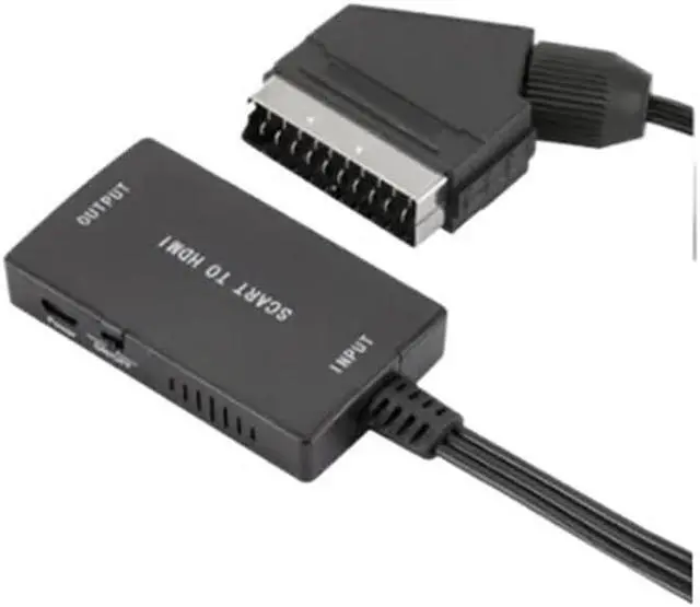 Alt view image 4 of 6 - HD 1080P HDMI-Compatible to SCART Video Converter Adapter for HDTV DVD for Sky Box STB pl-UG and Play SCART to HD Converter(HD to SCART)